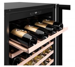 MAUNFELD  MBWC-135S54 Встраиваемый винный шкаф, одна температурная зона, 54 бутылки, высота - 82 см.