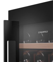 MAUNFELD MBWC-92D36 Встраиваемый винный шкаф, две температурные зоны, 36 бутылок, высота ниши - 59 см.