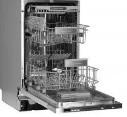 Zigmund & Shtain DW 301.4 Посудомоечная машина, Ширина - 45 см, верхняя корзина для столовых приборов, вместимость: 11 комплектов, 7 программ мытья, "Луч на полу"