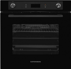 Kuppersberg HM 629 Black Духовой шкаф, 9 режимов, Поворотные переключатели, информативный дисплей, Цифровой таймер.  1 ур. телескоп. направл., Цвет - чёрный