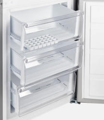 Kuppersberg RFCN 2011 X Отдельностоящий холодильник, габариты (ВхШxГ): 2010х595X630 мм,  Общий полезный объем : 331 л; No Frost, цвет: серебристый/металл