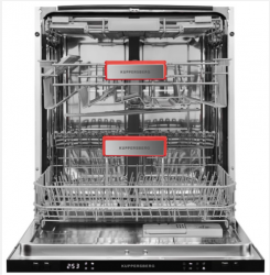 Kuppersberg GS 6057 Посудомоечная машина, ширина 60 см. Кнопочное управление, 15 компл., 7 программ, три корзины,