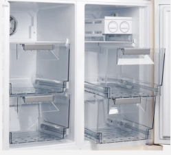 Kuppersberg NMFV 18591 BE Холодильник Side by Side, Возможность регулировки температуры в каждой из трех камер<br />Габариты (ВхШxГ): 1850х910х780 мм, цвет: крем / бронзовая фурнитура