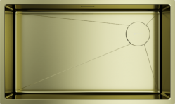 Кухонная мойка Omoikiri Taki 74-U/IF-LG SIDE Сливное отверстие смещено в угол чаши. Монтаж под столешницу / накладной / заподлицо