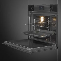 SMEG SF6100VB3 Многофункциональный духовой шкаф, 60 см, 6 функций, стекло Deep Black (чёрное)