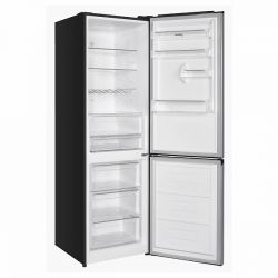 KORTING KNFC 62980 GN Холодильник  Ширина 60 см, А+, электронное управление с внешним дисплеем, Full NO FROST, (ВхШхГ) 1935x600x670 мм,  цвет - черное стекло