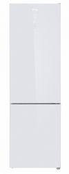 KORTING KNFC 62370 GW Холодильник  Ширина 60 см, А+, электронное сенсорное управление с внешним дисплеем, Full NO FROST, (ВхШхГ) 2000x595x635 мм,  цвет - белое стекло