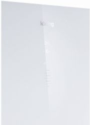 KORTING KNFC 62370 GW Холодильник  Ширина 60 см, А+, электронное сенсорное управление с внешним дисплеем, Full NO FROST, (ВхШхГ) 2000x595x635 мм,  цвет - белое стекло