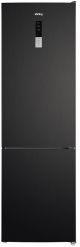 KORTING KNFC 62370 XN Холодильник  Ширина 60 см, А+, электронное сенсорное управление с внешним дисплеем, Full NO FROST, (ВхШхГ) 2000x595x635 мм,  цвет - Чёрная нерж. сталь