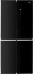 KORTING KNFM 84799 GN Четырехдверный холодильник, Инверторный компрессор, Зона с изменяемым температурным режимом (-20 С - +5 С), (ВхШхГ): 1800x790x730 мм, цвет - черное стекло