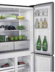 KORTING KNFM 84799 X Четырехдверный холодильник, Инверторный компрессор, Зона с изменяемым температурным режимом (-20 С - +5 С), (ВхШхГ): 1800x790x730 мм, цвет - нерж. сталь