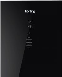 KORTING KNFC 61869 GN Холодильник, ширина 60 см, Full NO FROST, Dynamic Air Cooling, электронное управление, объем: 245 л, (ВхШхГ): 1855x595x635 мм,  цвет -  черное стекло