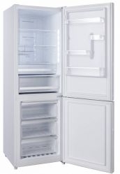 KORTING KNFC 61869 GW Холодильник, ширина 60 см, Full NO FROST, Dynamic Air Cooling, электронное управление, объем: 245 л, (ВхШхГ): 1855x595x635 мм,  цвет -  Белое стекло