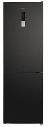 Evelux FS 2201 DXN холодильник-морозильник с функцией No Frost, цвет: черная нержавеющая сталь, класс A+,  электронное упр. с внешним дисплеем, зона свежести, 1855х595х635 мм.