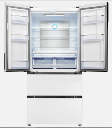 KUPPERSBERG RFFI 184 WG Холодильник отдельностоящий,  Система No Frost - полный, В-182 Ш- 83.5 Г- 70.3, Белое стекло
