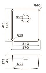 Кухонная мойка OMOIKIRI Omi 37-U/I-IN Ultra Монтаж - под столешницу/накладной