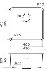 Кухонная мойка Omoikiri Omi 43-U/I Ultra-LG Монтаж под столешницу / накладной