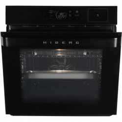 HIBERG S-VM 6415 B SMART Духовой шкаф с фритюром и функцией приготовления на пару, 108 рецептов, Цветной  LED дисплей