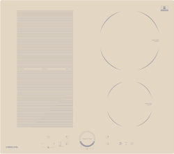 HIBERG i-MS 6049 Y Варочная поверхность индукционная с объединением зон нагрева FLEXZONE, Функция STOP+GO, цвет - Бежевый