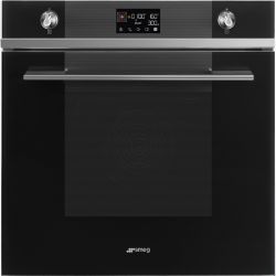 Smeg SO6102M2N Духовой шкаф Серия Linea, комбинированный с микроволновой печью, 60 см, 11 функций, чёрное стекло