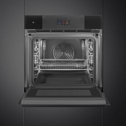 Smeg SO6104APB3 Многофункциональный духовой шкаф с технологией Multitech (Пароварка, СВЧ) 60 см, 25 функций, стекло Deep Black (чёрное)