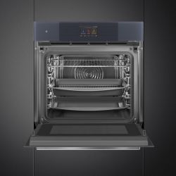 Smeg SO6104APB3 Многофункциональный духовой шкаф с технологией Multitech (Пароварка, СВЧ) 60 см, 25 функций, Цвет Neptune grey Отделка 	Матовый