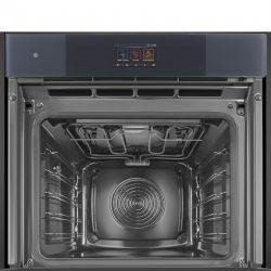 Smeg SO6104APB3 Многофункциональный духовой шкаф с технологией Multitech (Пароварка, СВЧ) 60 см, 25 функций, Цвет Neptune grey Отделка 	Матовый