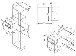 EVELUX EO 622 EB Электрический духовой шкаф , 6 режимов,  Объем, л: 65, цвет- чёрный.