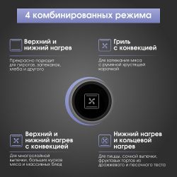 Zigmund & Shtain E 160 B Духовой шкаф, 10 режимов, управление джостиками с дисплеем, телескоп. напр., доводчик двери,  цвет Black Mirror