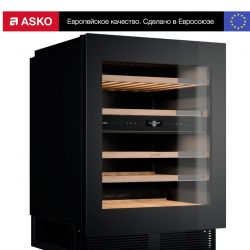 Asko WCN25842G Винный шкаф встраиваемый, высота 82 см.,две зоны,Вместимость 38 бутылок