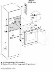 NEFF B69FY5CY0 Духовой шкаф, 23 режима нагрева, Slide&Hide, FullSteam: приготовление на пару 100% + комбинированные режимы с паром 78 автоматических программ, су-вид ...