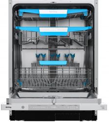KORTING KDI 60977 Посудомоечная машина,- 60 см., Инверторный мотор14 компл., третья корзина для ст. приборов, А++/A/A, Электр. упр., 8 программ, Инверторный мотор, "Луч на полу" с цифровой индикацией, Полная ащита от протечек