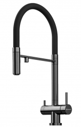 Смеситель OMOIKIRI KANTO-GM-BL Подключение к фильтру.