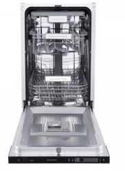 Zigmund & Shtain DW 302.4 Посудомоечная машина, ИНВЕРТОР, Автооткрывание,9 программ, 1/2 загрузки,10 комплектов, прекция времени на пол,  Дисплей LED,  аквастоп,  дБ 44, ширина - 45 см.