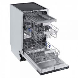 Zigmund & Shtain DW 302.4 Посудомоечная машина, ИНВЕРТОР, Автооткрывание,9 программ, 1/2 загрузки,10 комплектов, прекция времени на пол,  Дисплей LED,  аквастоп,  дБ 44, ширина - 45 см.