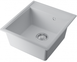 Кухонная мойка Omoikiri Daisen 46-WH материал - Artgranit. Монтаж накладной
