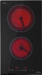 Korting HK 32024 B Варочная поверхность электрическая, зона расширения, ширина 30см