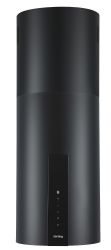 KORTING KHA 35808 DN Cylinder Островная вытяжка Ширина 35 см, электронное сенсорное управление, 3 режима, 900 м3/ч., таймер, 2 LED лампы, цвет - черный