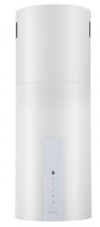 KORTING KHA 35808 DW Cylinder Островная вытяжка Ширина 35 см, электронное сенсорное управление, 3 режима, 900 м3/ч., таймер, 2 LED лампы, цвет - белый