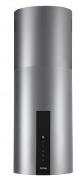 KORTING KHA 35808 DX Cylinder Островная вытяжка Ширина 35 см, электронное сенсорное управление, 3 режима, 900 м3/ч., таймер, 2 LED лампы, цвет - нерж. сталь