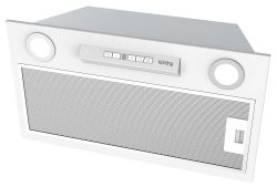 KORTING KHI 6755 W Полностью встраиваемая вытяжка, 800 м3/ч, таймер,ширина 52 см, цвет - белый