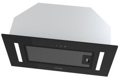 KORTING KHI 6765 GN Полностью встраиваемая вытяжка, сенсорное управление, 550 м3/ч, таймер, пульт д/у, ширина 52 см, цвет - чёрное стекло