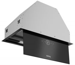 KORTING KHI 6828 GN Полностью встраиваемая вытяжка, сенсорное управление, таймер, 800 м3/ч, ширина 52 см, цвет - чёрное стекло