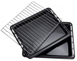 KORTING OKB 6071 CBX Духовой шкаф. 7 режимов нагрева, каталитическая очистка c паром + эмаль, телескоп. напрвл.1 уровень, доводчик двери,Объем (л): 69, цвет: Чёрная нерж. сталь