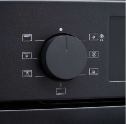 KORTING OKB 6071 CN Духовой шкаф. 7 режимов нагрева, каталитическая очистка c паром + эмаль, телескоп. напрвл.1 уровень, доводчик двери,Объем (л): 69, цвет: Чёрный матовый