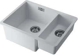 Кухонная мойка Omoikiri KATA 55-2-U-WH Материал Artgranit. Монтаж под столешницу
