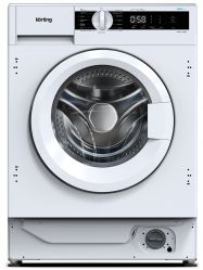 KORTING KWMI 14IS94 Встраиваемая стиральная машина, Инверторный мотор, Функция Пара, загрузка 9 кг, скорость отжима 1400 об/мин, 16 программ