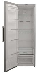 KORTING KNF 1857 X Отдельно стоящая холодильная камера, No Frost,  Управление: Электронное Дисплей: Индикаторы температуры , Габариты (ВхШхГ) (мм): 1860х595х650, цвет - Нерж.сталь