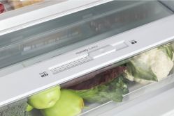 KORTING KNFC 72337 X Холодильник, ИНВЕРТОР,  Ширина 70 см, А++, cенсорное управление Smart Touch с внешним дисплеем, Full NO FROST, зона свежести, (ВхШхГ) 1855x703x703 мм, цвет - нерж. сталь.