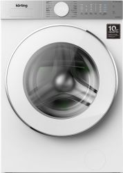 KORTING KWM 60DM1201 Стиральная машина, Инверторный мотор с прямым приводом, ГЛУБИНА 62 см, загрузка 10 кг, скорость отжима 1200 об/мин, Сенсорное управление,  Цифровой дисплей, 16 программ стирки